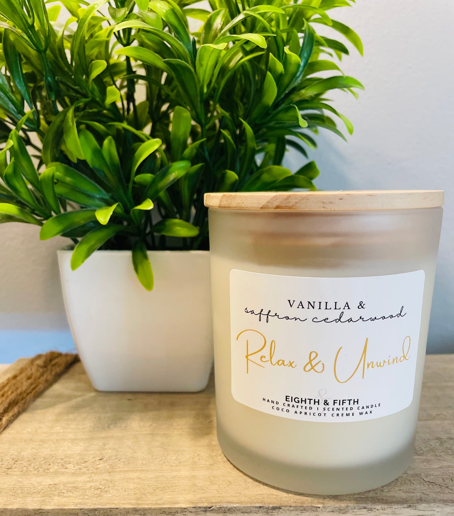 RELAX & UNWIND ~Vanilla & Saffron Cedarwood