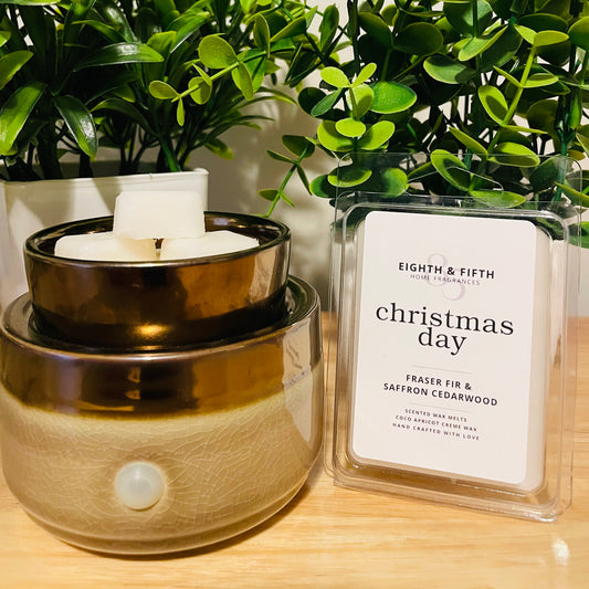CHRISTMAS DAY Wax Melts- Fraser Fir & Saffron Cedarwood